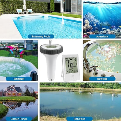 🌊📱Crystal Clear Temp at a Glance: The Wireless Pool Thermometer Every Pool Owner Needs!
