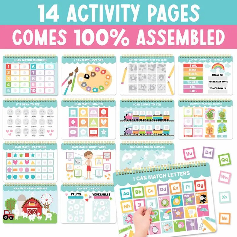 🎨 My First Busy Book | Montessori Interactive Preschool Learning & Activity Binder 🧠