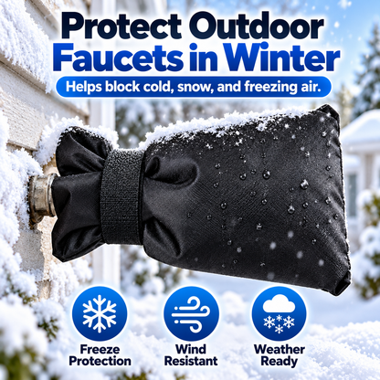 4-Pack Insulated Outdoor Faucet Covers for Winter
