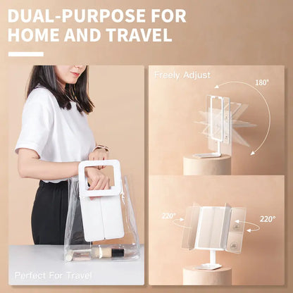 💡 Premium LED Smart Vanity Mirror | Dimmable Light for Perfect Makeup 🪞
