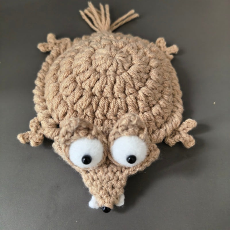 🐾 Whimsical Tabletop Charm | Hand-Crocheted Cartoon Animal Coasters, Thickened Heat-Insulating & Anti-Scalding Drink Mats ✨