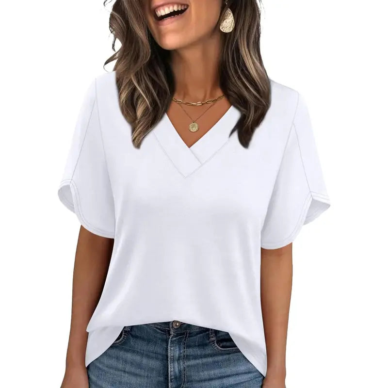 👚💖Effortless Elegance: The Viral Petal-Sleeve Blouse That Complements Every Silhouette!