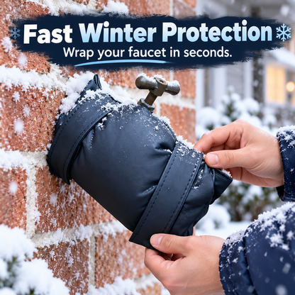 Insulated Outdoor Faucet Cover – Waterproof Freeze Protection for Winter