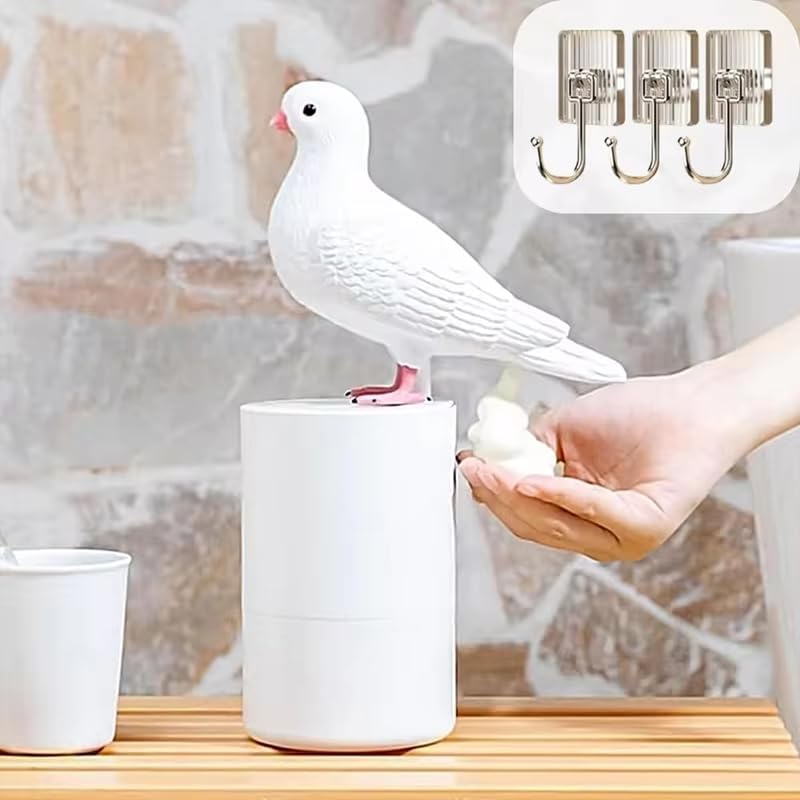 🐦 Hilarious & Sanitary | Pigeon Automatic Induction Foam Soap Dispenser Touchless "Pigeon Pooping" Fidget Hand Washer 🧼