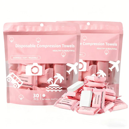🧻 Compressed Towel Tablets – 30-Pack Portable Travel Towels ✈️