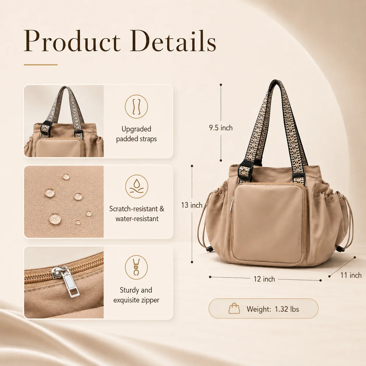 ✨3-in-1 Convertible Everyday Bag – Lightweight 15-Pocket Tote & Backpack🎒