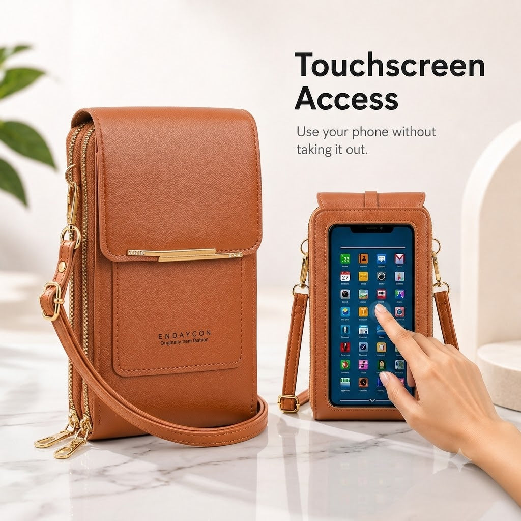 ✨ 2026 Trendy Touchscreen Crossbody Phone Wallet 📱👜