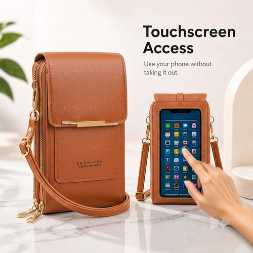 ✨ 2026 Trendy Touchscreen Crossbody Phone Wallet 📱👜