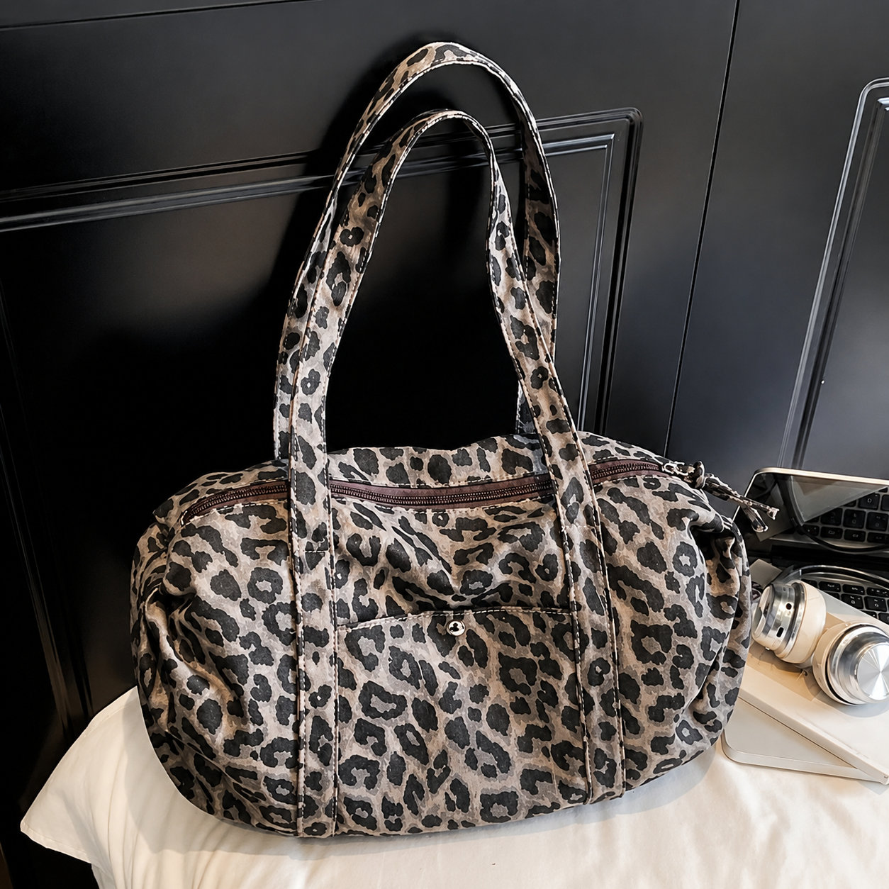 🐆 Leopard Print Travel Bag | Stylish & Spacious ✈️