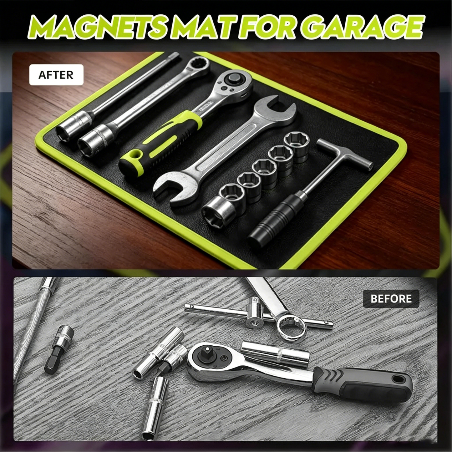 ⚡ The Ultimate Garage Cheat Code: The 3Pc Flexible Magnetic Tool Mat Set That Snatches Every Bolt & Defeats Vehicle Scratches Forever! 🛠️🧲