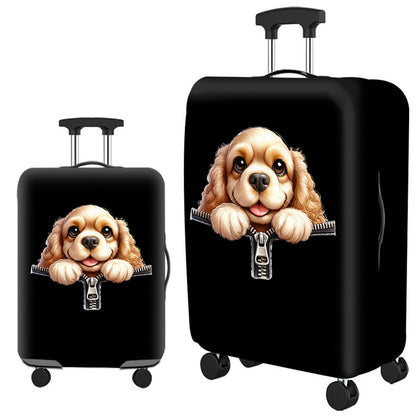 ✈️ Spot Your Bag Instantly | Fashion Cat Print Travel Luggage Cover Protector Anti-Scratch High-Elastic Suitcase Skin 🧳