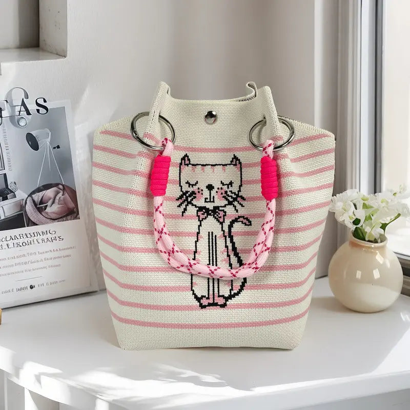 🌸 Boho Vibes Only | Women's Handmade Crochet Knit Bucket Bag & Lightweight Summer Beach Tote 🌊
