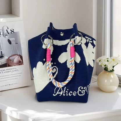 🌸 Boho Vibes Only | Women's Handmade Crochet Knit Bucket Bag & Lightweight Summer Beach Tote 🌊