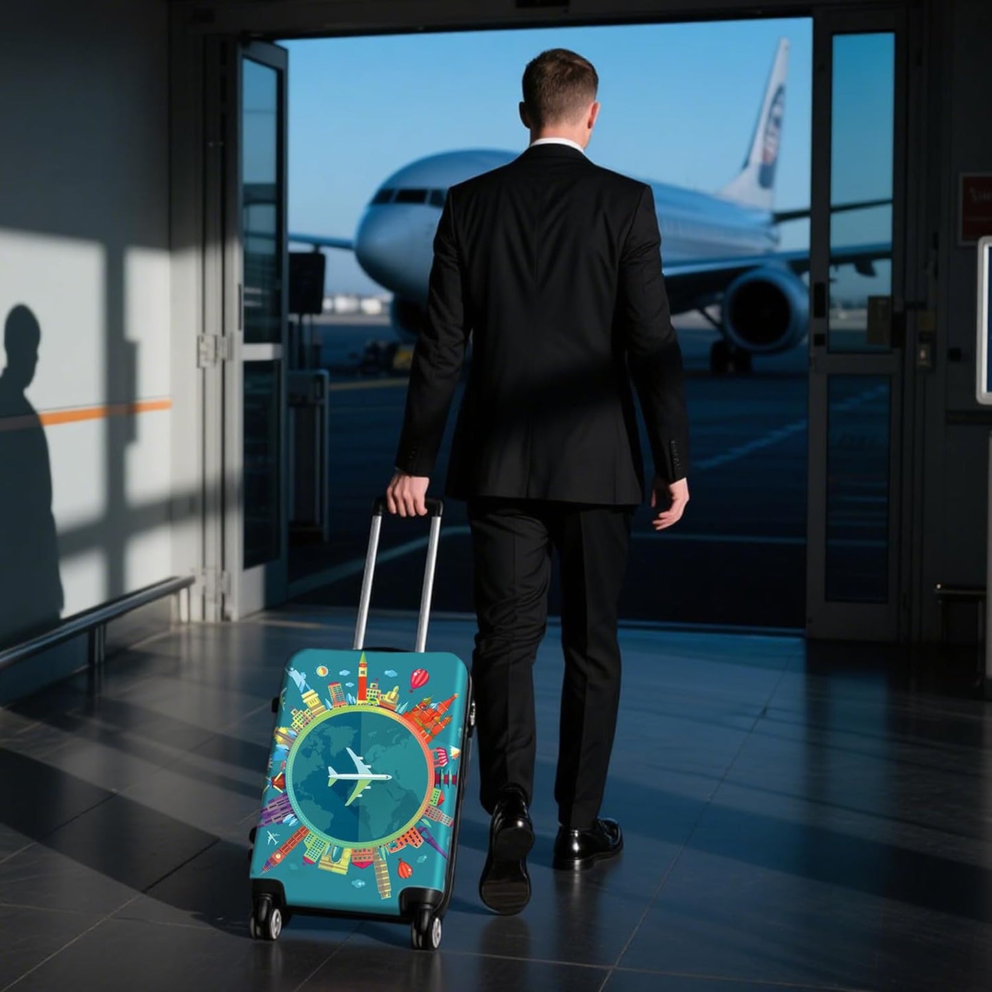 ✈️ Spot Your Bag Instantly | Fashion Cat Print Travel Luggage Cover Protector Anti-Scratch High-Elastic Suitcase Skin 🧳