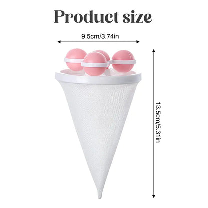 🧺 Hairless Laundry | 3-Pack Reusable Floating Washing Machine Hair & Lint Filter Bags 🐕✨