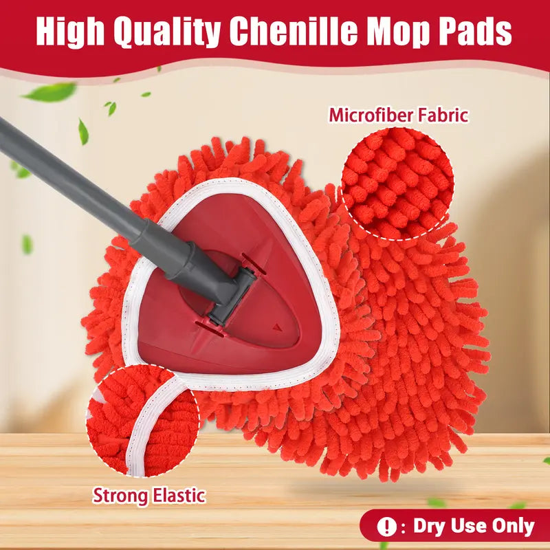 🔥 Turn Your Mop Into A High-Reach Dust Trap In 1 Second! 🧹✨（Dry cleaning collection tub and handle not included）