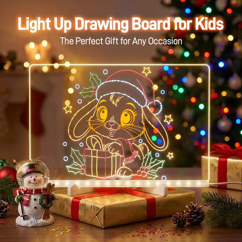 🌈 Spark Creativity, Not Screentime: The LED Neon Drawing Board Your Kids Will Be Obsessed With! ✨🎁