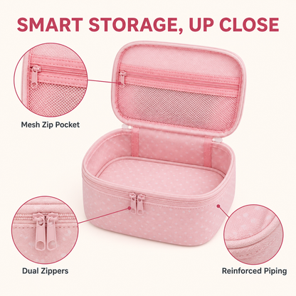 Mini Makeup Bag with Handle