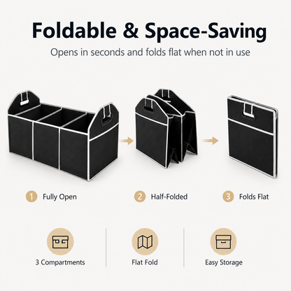 Foldable Car Trunk Organizer