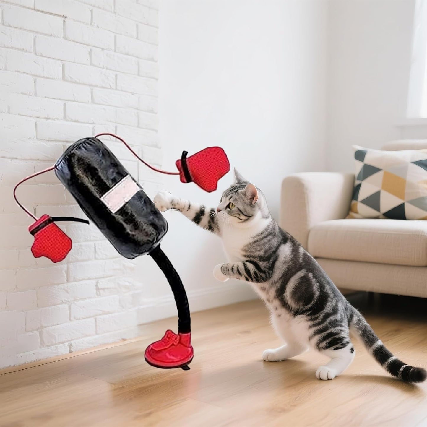 🐱 Meow-Tyson is Ready! | Funny Interactive Cat Boxing Punching Bag Toy 🥊