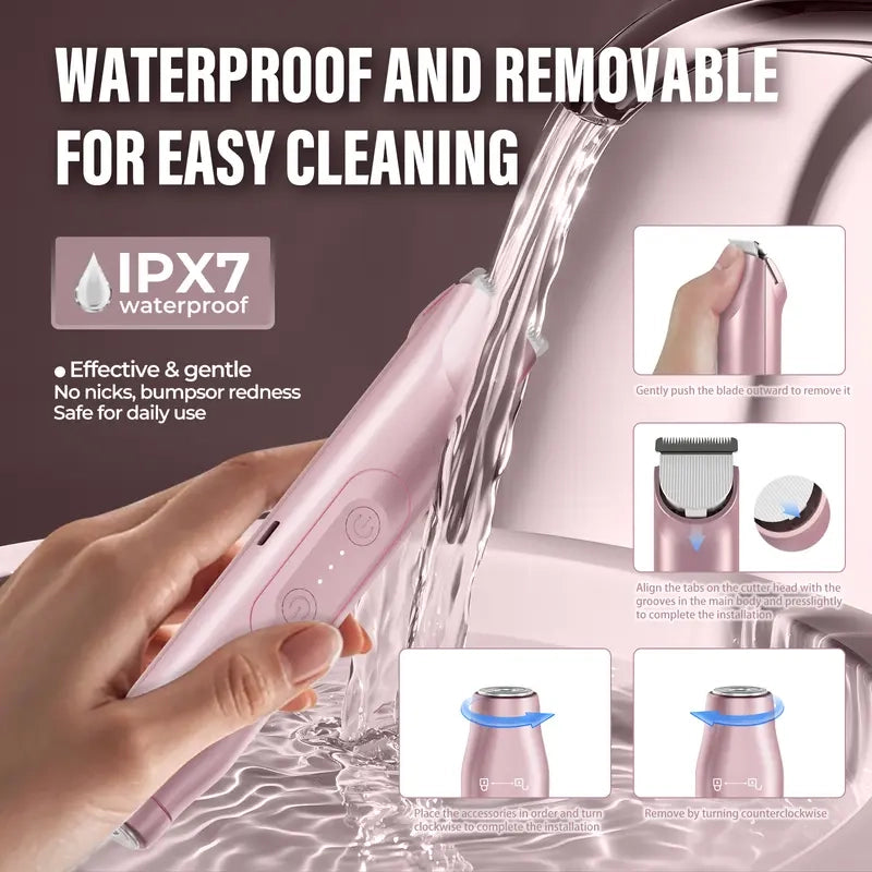🔥 Erase Razor Bumps For Good: The 2-in-1 Waterproof Electric Bikini Trimmer That Delivers Flawless, Silk-Smooth Skin Without The Waxing Pain! 👙🍑