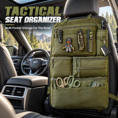 Tactical Car Seat Back Organizer – Multi-Pocket Storage