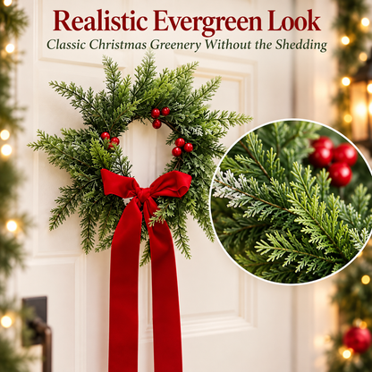 Upside-Down Christmas Wreath – Elegant Holiday Door Decoration