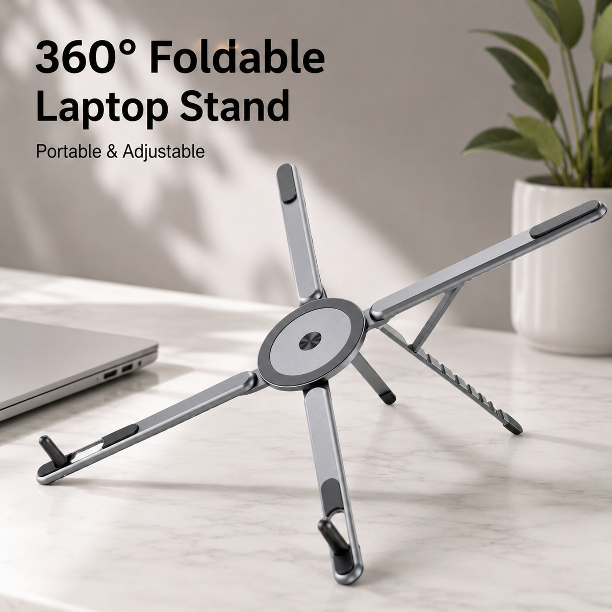 4-in-1 360° Foldable Laptop Stand