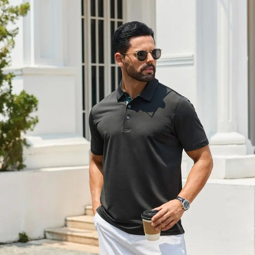 👔 Elevate Your Everyday | 3-Pack Men's Classic Short-Sleeve Polo Shirts, Soft Breathable Collared Golf & Business Casual Tees ✨