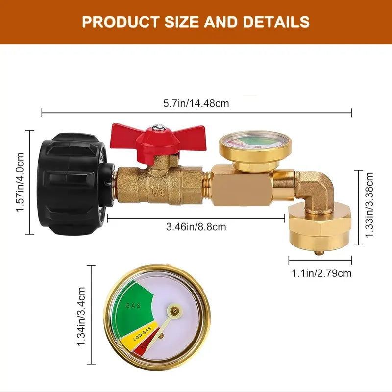 ⚡ Stop Burning Cash on 1lb Propane Bottles: The Heavy-Duty Refill Adapter with Built-In Safety Gauge & Shut-Off Valve! 🏕️🔧