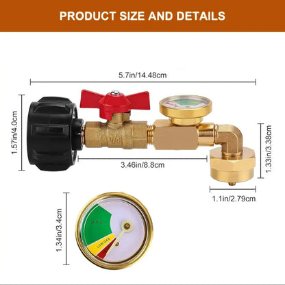 ⚡ Stop Burning Cash on 1lb Propane Bottles: The Heavy-Duty Refill Adapter with Built-In Safety Gauge & Shut-Off Valve! 🏕️🔧