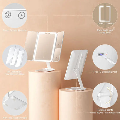 💡 Premium LED Smart Vanity Mirror | Dimmable Light for Perfect Makeup 🪞