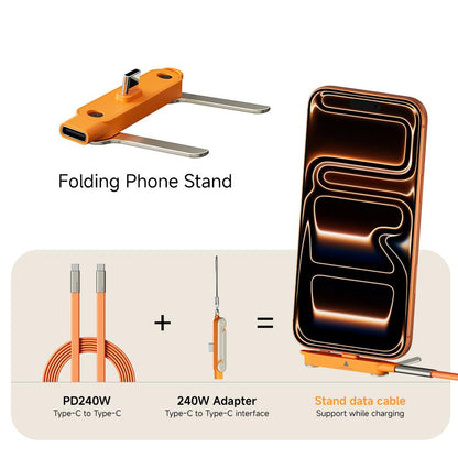 240W 2-in-1 USB-C Fast Charging Cable