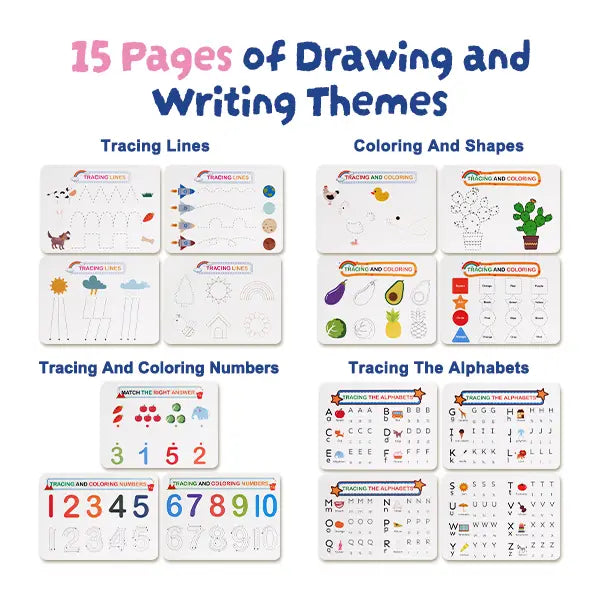📚 Quiet Travel Genius | Montessori Busy Book with 30 Interactive Learning Activities, Bilingual Erasable Toddler Fine Motor Skills Toy ✨