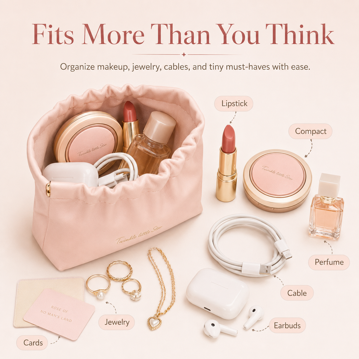 ✨ Tiny Bag, Big Organization! 💄👜