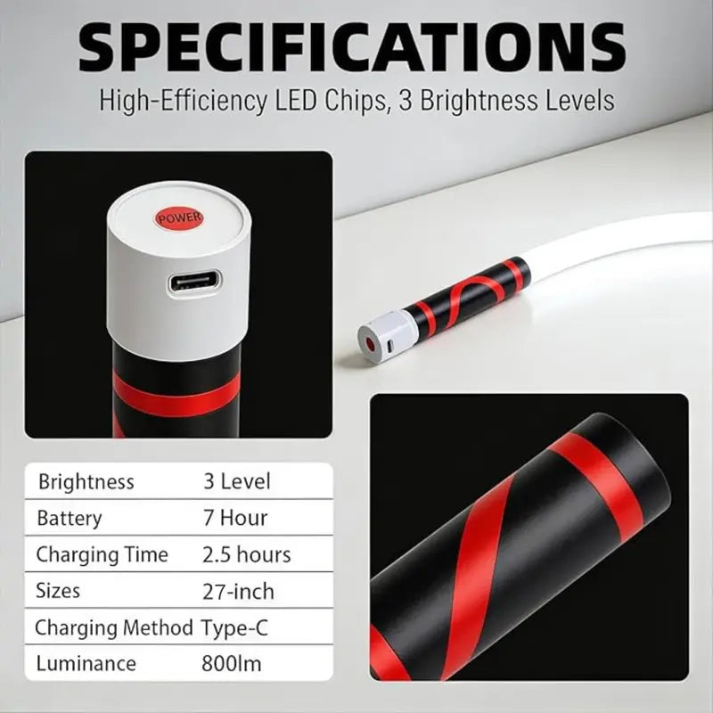 ⚡ Defeat the Darkness: The 24/7 Heavy-Duty 27" Bendable Magnetic LED Work Light That Goes Where Ordinary Flashlights Can't! 🛠️🔦