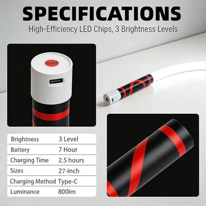 ⚡ Defeat the Darkness: The 24/7 Heavy-Duty 27" Bendable Magnetic LED Work Light That Goes Where Ordinary Flashlights Can't! 🛠️🔦