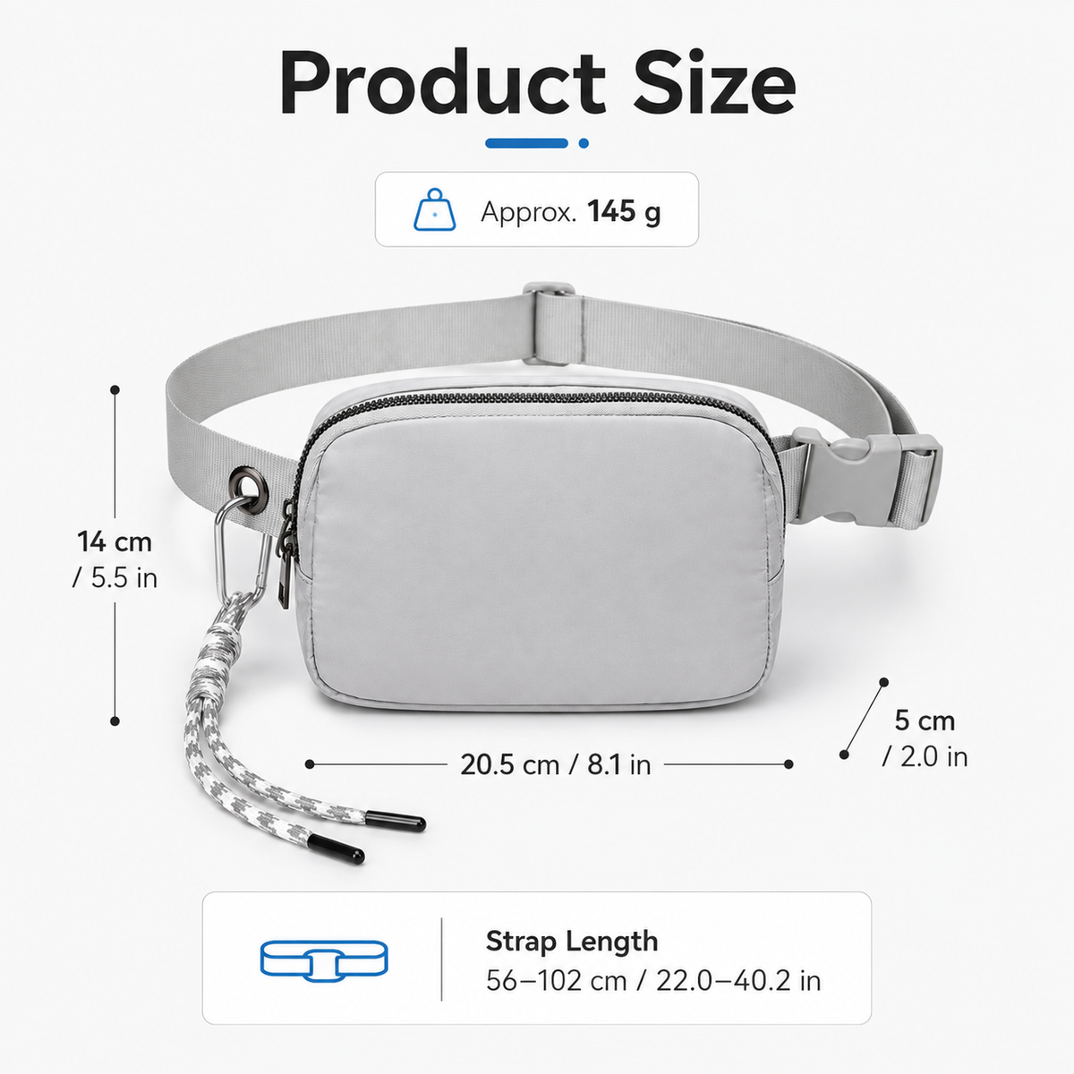 Adjustable Strap Crossbody Bag