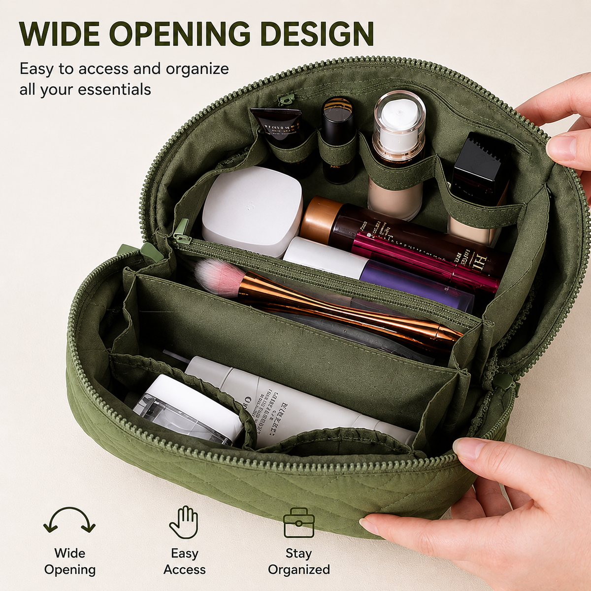 ✈️✨ The Perfect Travel Toiletry Bag — Includes a Free Mini Pouch