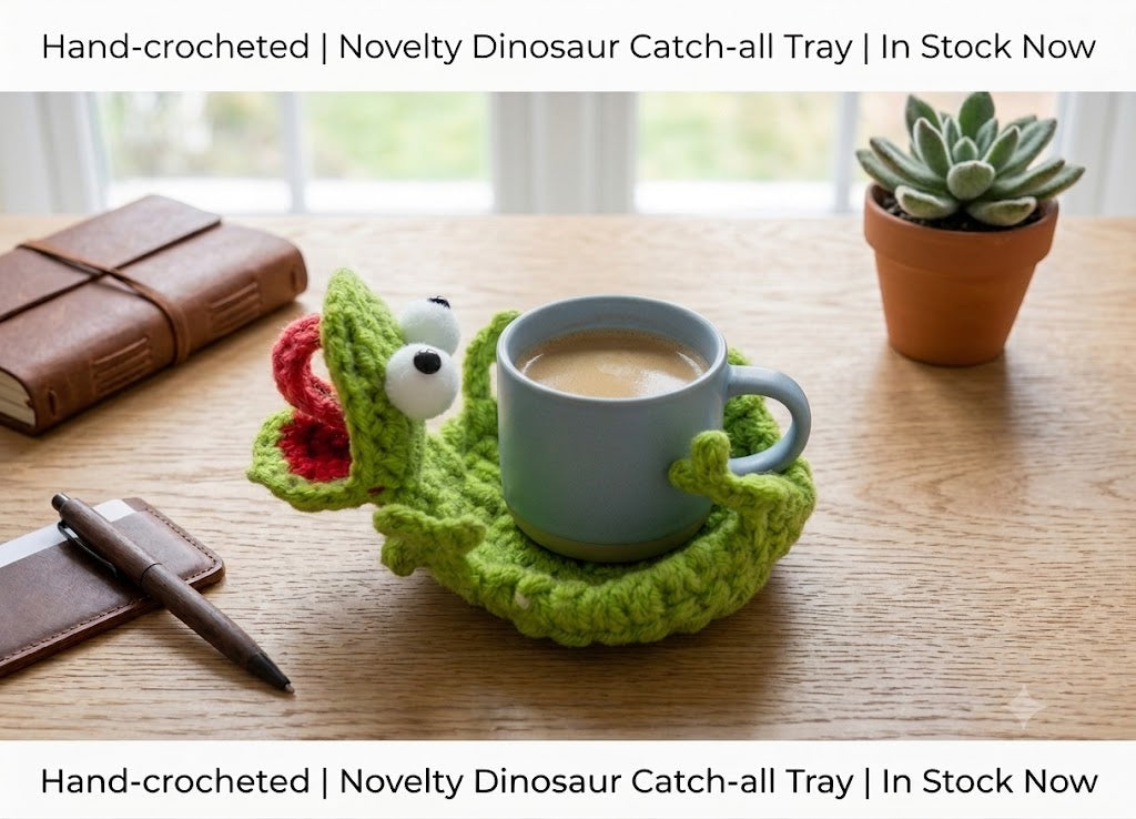 🐾 Whimsical Tabletop Charm | Hand-Crocheted Cartoon Animal Coasters, Thickened Heat-Insulating & Anti-Scalding Drink Mats ✨
