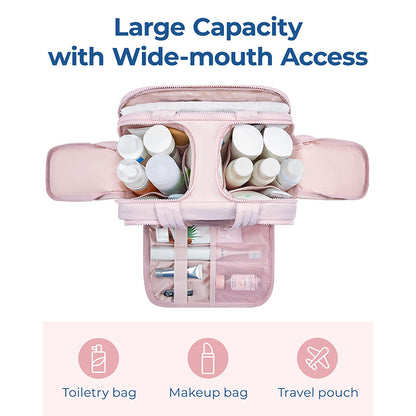 ✨ Large Travel Toiletry Bag for Women – Lightweight & Spacious 💄✈️