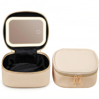 ✨ Your Pocket-Sized Beauty Studio! Mini LED Makeup & Lipstick Bag 💄💖