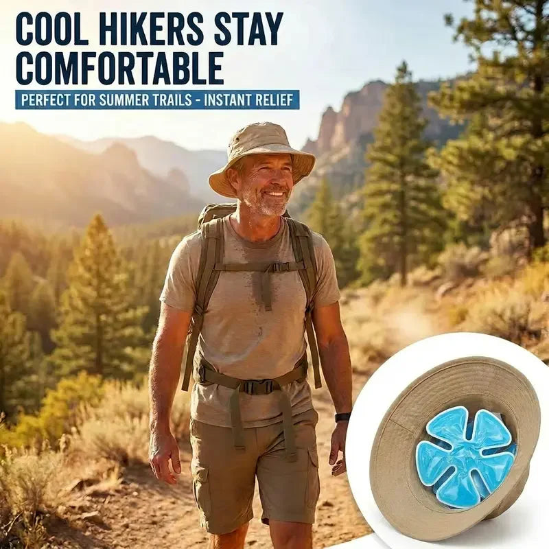 👷‍♂️ Beat the Heat | Reusable Cooling Gel Ice Packs for Hard Hats & Sun Hats, Outdoor Construction Summer Heat Prevention Inserts ❄️
