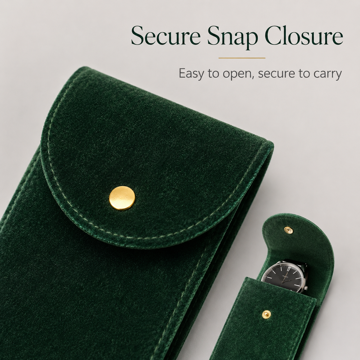 Velvet Watch Travel Pouch