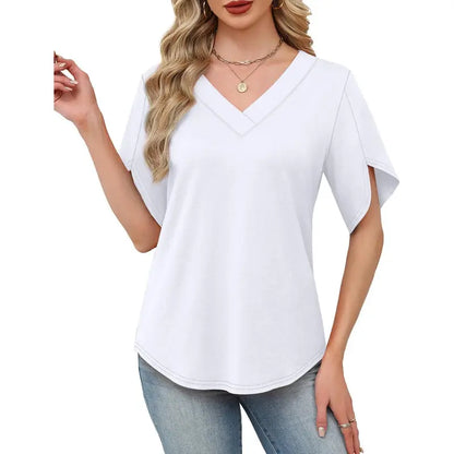 👚💖Effortless Elegance: The Viral Petal-Sleeve Blouse That Complements Every Silhouette!