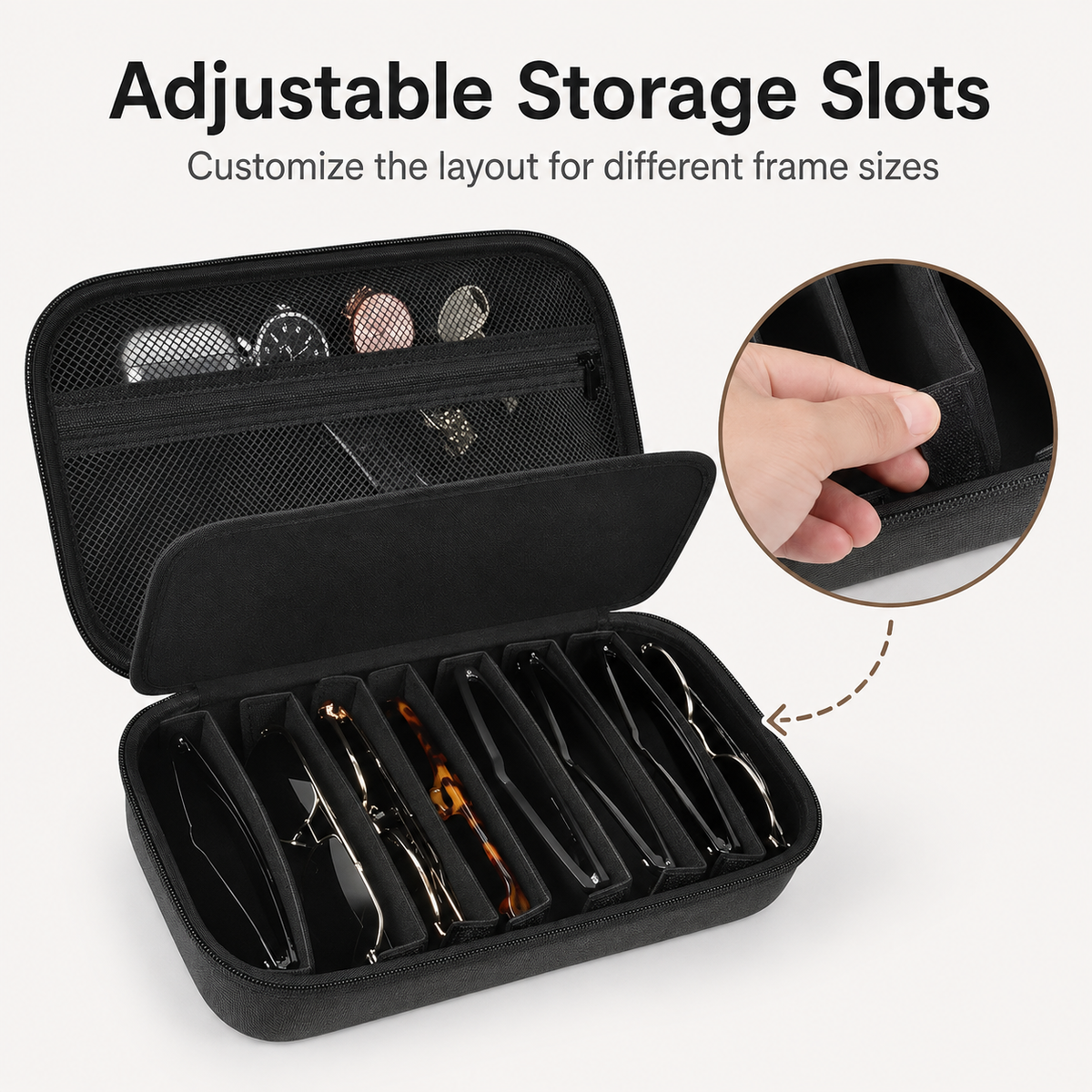 Travel Sunglasses Organizer Case