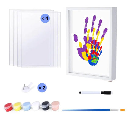 🔥 Stop Letting Their Childhood Slip Away: The 4-Layer Magic 3D Handprint Frame Set That Freezes Family Love Forever! 🪵👶