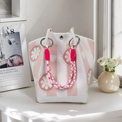 🌸 Boho Vibes Only | Women's Handmade Crochet Knit Bucket Bag & Lightweight Summer Beach Tote 🌊