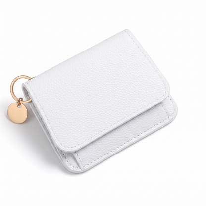 💳 Pocket-Sized Elegance | Women's Elegant Minimalist Short Slim Bifold Purse, RFID Blocking Card Holder & Compact Coin Wallet ✨
