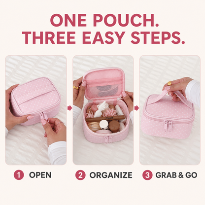 Mini Makeup Bag with Handle